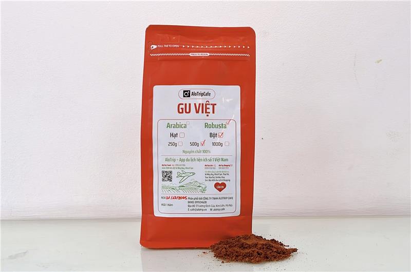 Gói Cà Phê bột Robusta pha phin 500g
