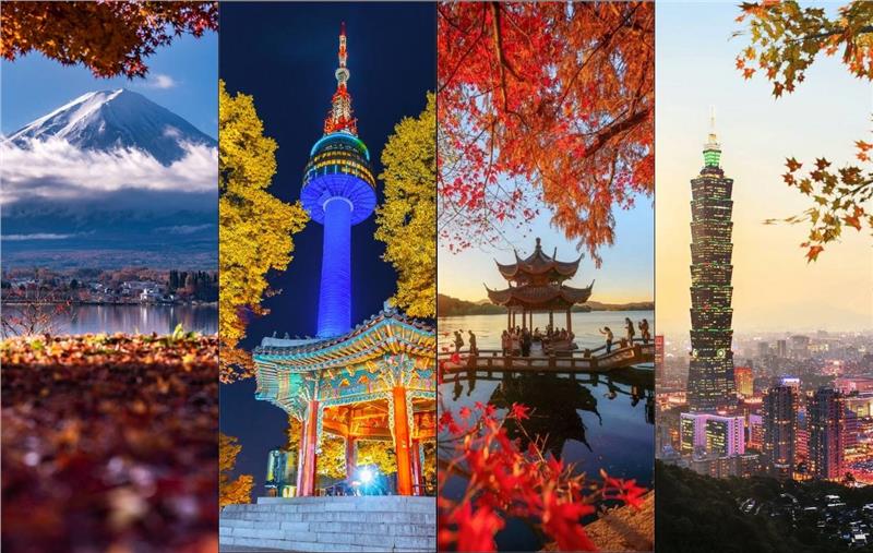 Cheap flights to North East Asia