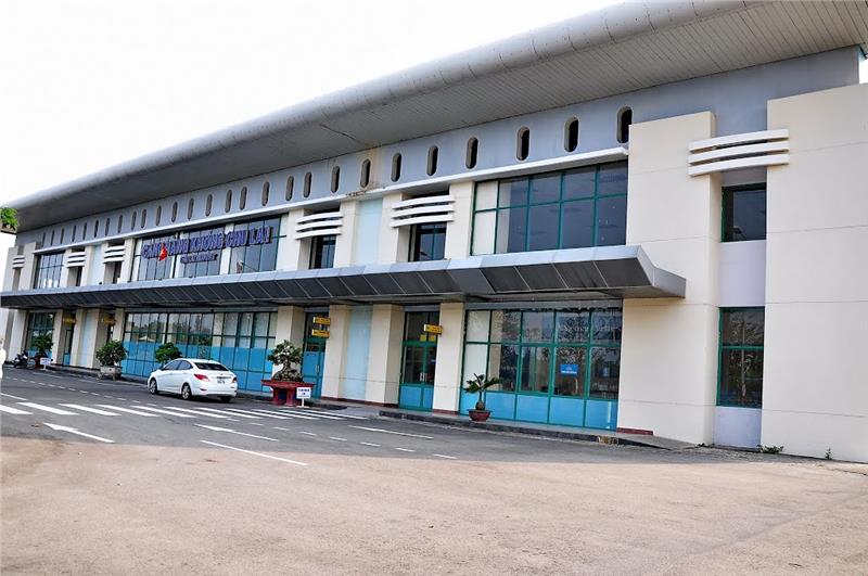 Mặt tiền Nhà ga hành khách Sân bay Chu Lai